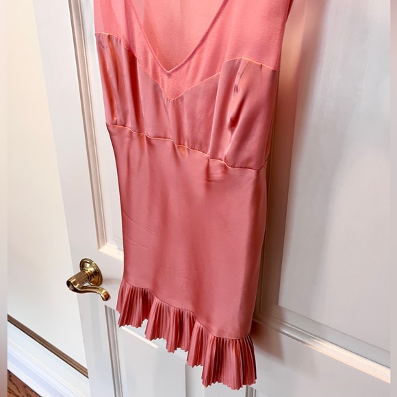 Y2K Silk Corset Ballerina Top in Rose Pink - Vintage BCBGMaxAzria S/M - Picture 7 of 8